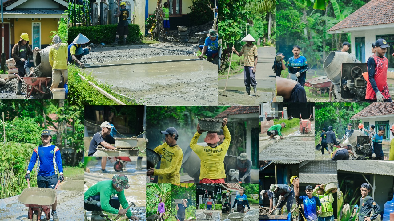 Pembangunan Rabat Beton Jalan Desa Edoh - Gebos Dusun Sapuangin RT 006 s/d RT 009 Desa Sindangangin, Disambut Baik oleh Warga