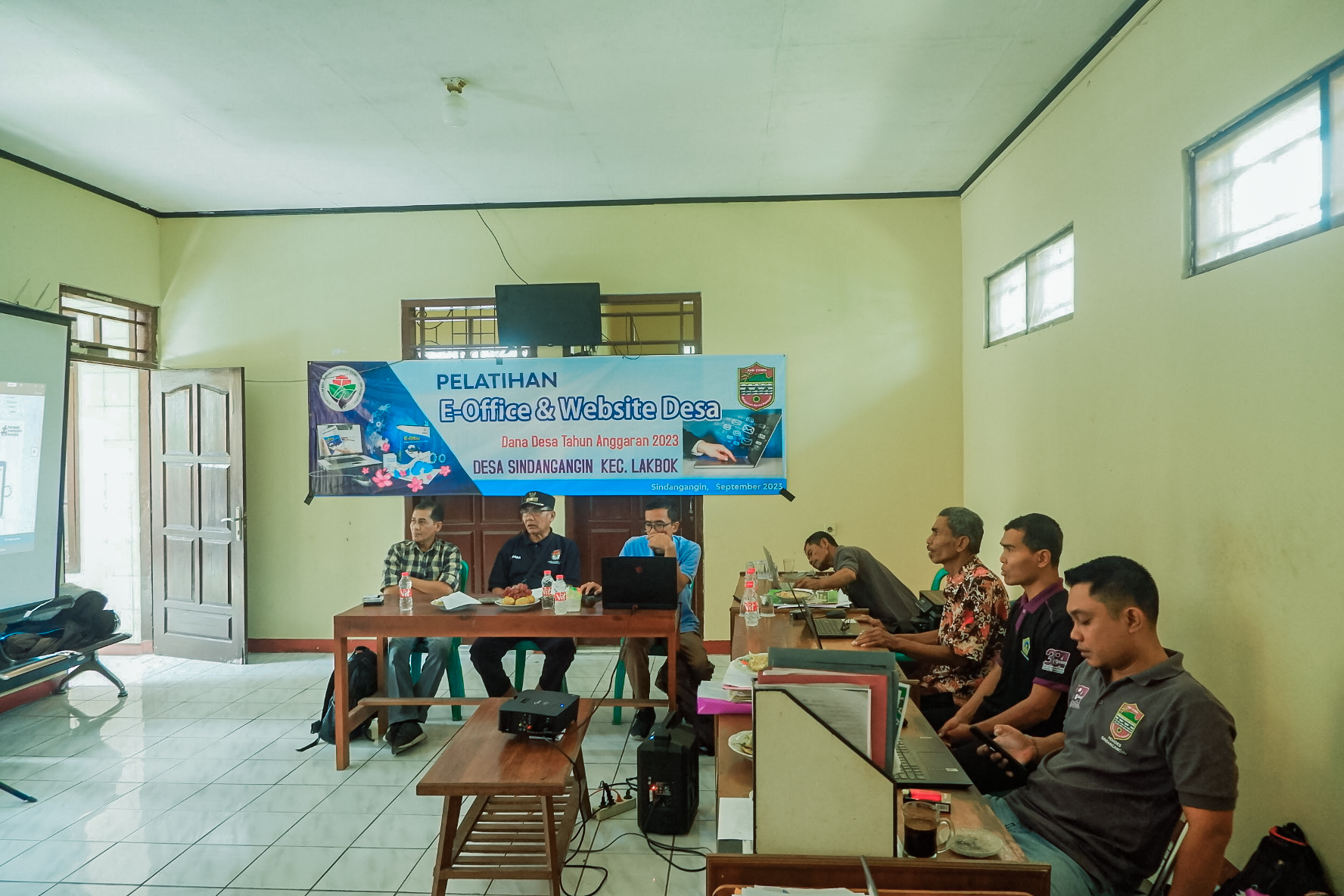 Pelatihan E-office dan Website Desa Oleh Diskominfo Kabupaten Ciamis